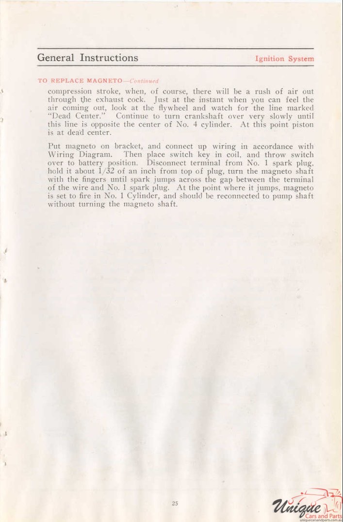 1912 Studebaker E-M-F 30 Operation Manual Page 19